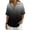 Black, variant on Womens Cotton Tops Half Button-Down Placket Turtleneck Gradient Ombre Shirt V Neck Short Sleeve with Pockets Casual Blouse Olive Green