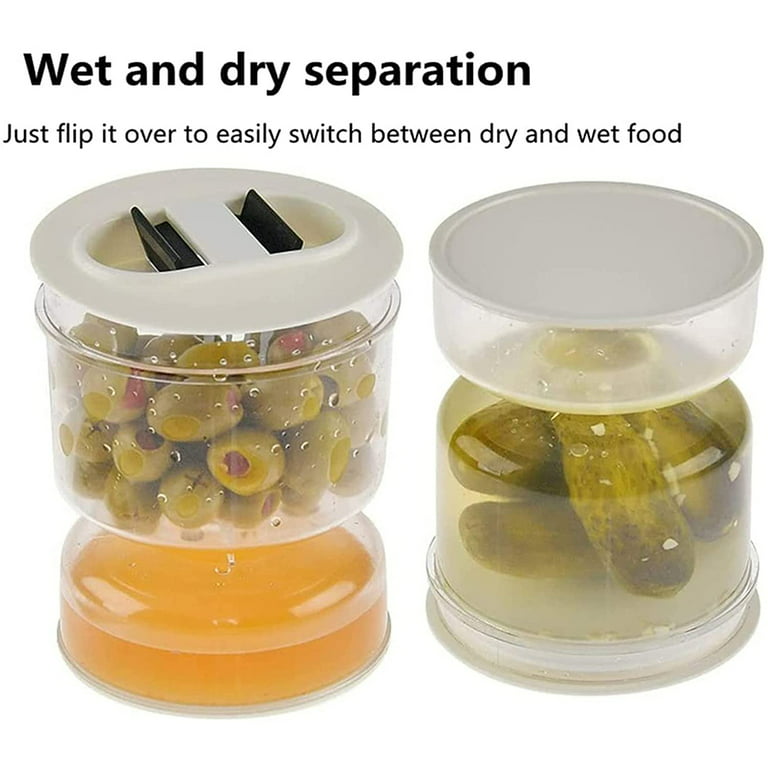 1pc Kitchen Seasoning Storage Box Flip-top Seasoning Splitter Condiment  Container, Fruit Organizer
