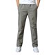 thumbnail image 1 of Pantalones holgados de algodón de talla grande para hombre, de color liso, informales y a la moda, con cintura elástica, fáciles de combinar con camisetas., 1 of 7