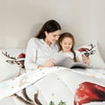 thumbnail image 5 of Castle Fairy Animal Deer 3-Piece Full Size Comforter Sets for Kids,Happy New Year Bedding Comforter Set,Festival Xmas Lightweight Bedding Sets,Luxury Bedroom Decor, 5 of 8