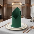 thumbnail image 2 of Set of 12 Cloth Napkins, Washable and Reusable Table Dinner Napkins for Restaurant, Weddings, Event and Parties Dark green 12x12inch, 2 of 6