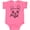 Hot Pink, variant on Inktastic French Bulldog Portrait Boys or Girls Baby Bodysuit