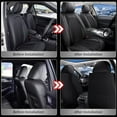 thumbnail image 4 of LAONNVIR Car Seat Covers Front Seat Fit for Hyundai Palisade 2020-2025 Breathable and Waterproof Car Seat Covers 2 Front Leather Seat Covers Black,Front Set(2 Seat), 4 of 8