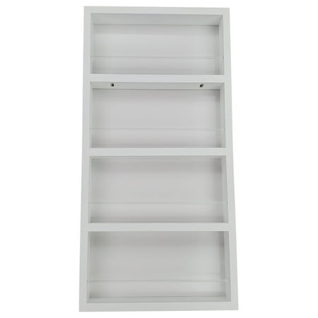 

Ceres White Enamel On the Wall Spice Rack 21 h x 14 w x 3.5 d
