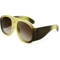 thumbnail image 2 of FEISEDY Oversized Aviator Round Sunglasses Women Multi Tinted Thick Frame Vintage Modern Shades B2745, 2 of 13