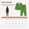 thumbnail image 4 of Picia Tennis Balls Pattern Women’s Long-Sleeve Sleepwear Set - Soft 2-Piece Loungewear with Pockets, Comfy PJs for Relaxing Nights-Small, 4 of 7