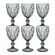 thumbnail image 1 of Juego 6 Copas Vino Agua Cristal Labrado Color Humo Vidrio Colores 245ml Cocina Hogar Decoracion Degustacion Vino Transparente Licor Regalo Set Paquete, 1 of 4