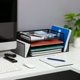 thumbnail image 3 of Mind Reader Desktop Organizer, File Storage, Paper Tray, Workspace, Office, Metal, Black, 3 of 9