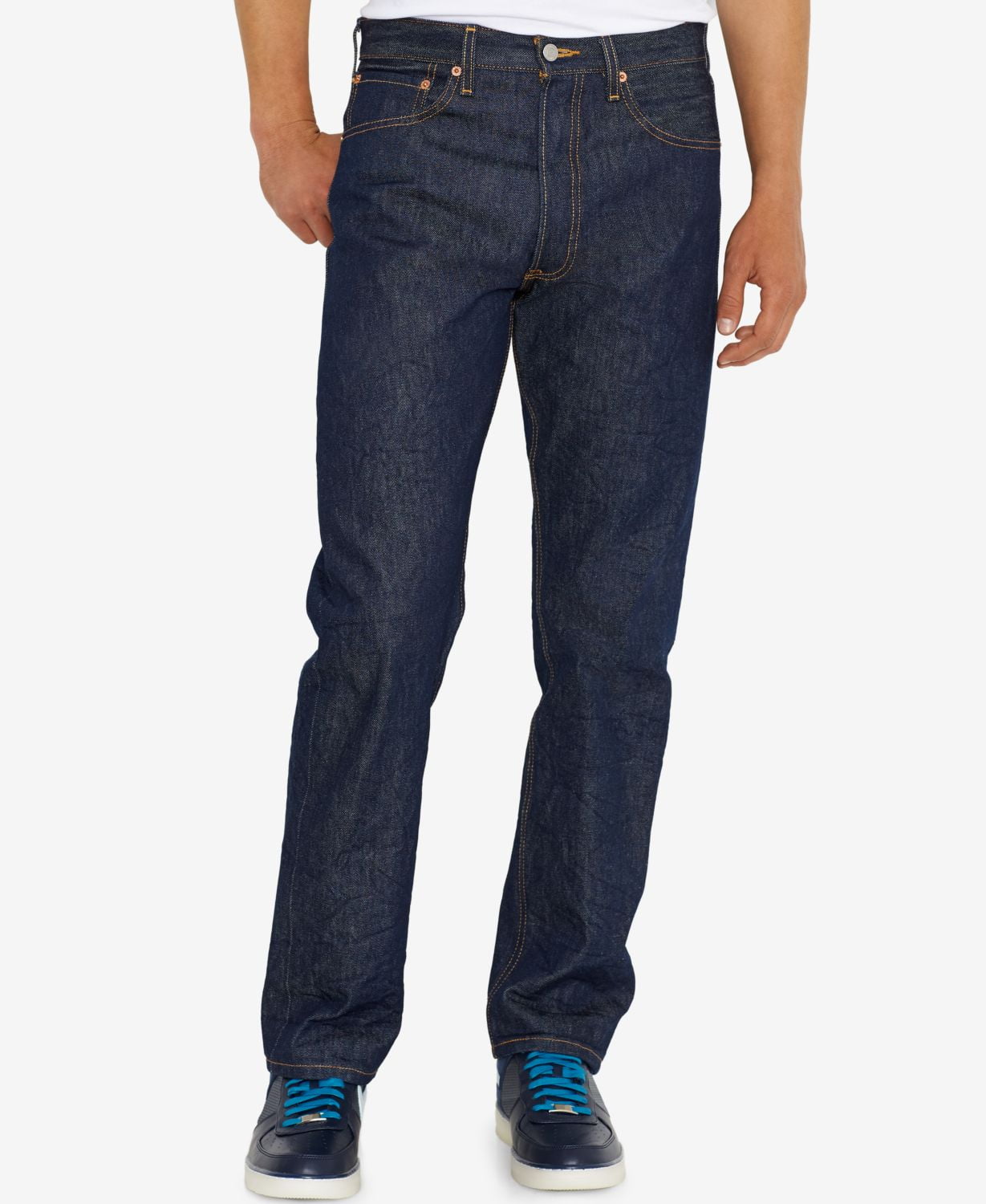 levi's 501 clean rigid dark wash