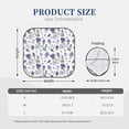 thumbnail image 3 of Honeii Lavender Bicycle Print Foldable Car Sun Shade for Windshield, 2-Piece UV Protection Shade, Protects Car Interior, Ideal for Cars, Trucks, SUVs-Medium, 3 of 6