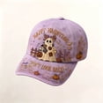 thumbnail image 2 of Wide Brim Sun Hats Halloween Baseball Cap with Cute Embroidery Hat, 2 of 5