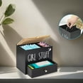 thumbnail image 4 of Wooden Feminine Product Organizer with Drawer and Lid Pad Bathroom Storage Holder for Sanitary Napkins and Girl Stuff Accessories, 4 of 5