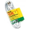Woods 15 Foot White Indoor Extension Cord