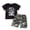 D004 Dark Gray, variant on Kaprioy Toddler Boys Clothes Toddler Boys Summer 2PCS Outfits Big Bro Letter Print Short Sleeve Shirt Top Shorts Set Cute Outfits