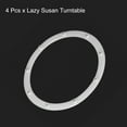 thumbnail image 3 of Soporte giratorio Uxcell de 8" con bola de acero Lazy Susan 0.06x6.89" Blanco 4 piezas, 3 of 5