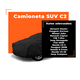 thumbnail image 2 of Funda Cubierta para Camioneta Chica Transpirable, Antipolvo, Anti Rayos UV, Negra (SUV C2 Chica) Super Util Suv C2, 2 of 11