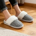 thumbnail image 2 of BERANMEY Comfy Slippers for Women Fuzzy House Shoes with Memory Foam, Warm Faux Fur Lining & Non-Slip Sole for Indoor Outdoor Bedroom and Bathroom, 2 of 8
