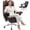Coffee, variant on COOLHUT Big and Tall Office Chair 500lbs, Heavy Duty Office Desk Chair with Deluxe Embossing Designed PU Leather with Footrest, High Back Executive Chair with Wide Comfy Seated Cushion, Brown