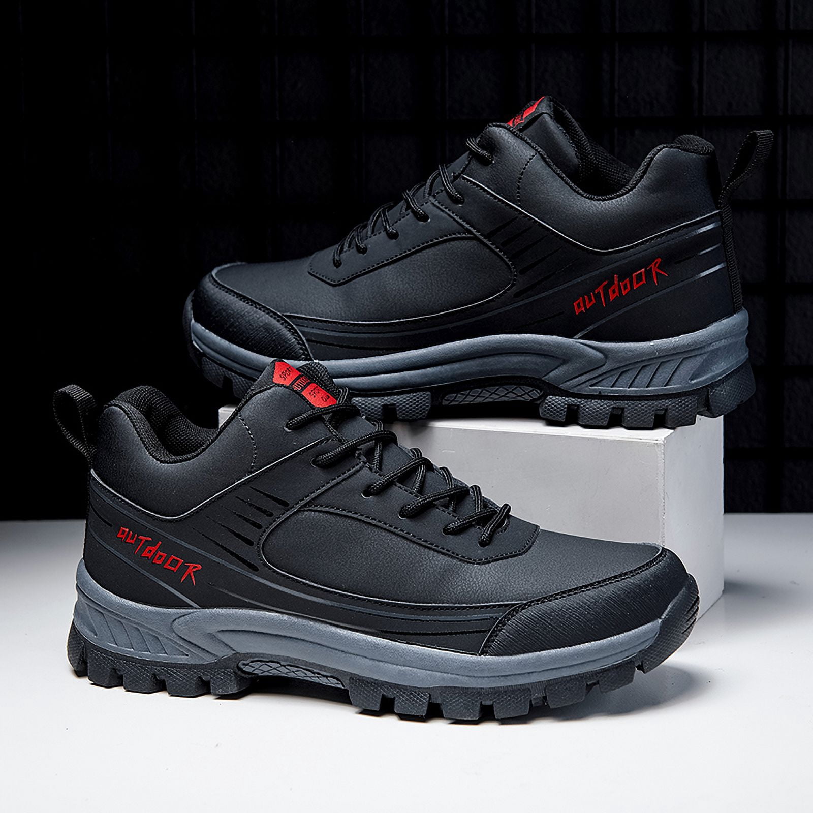 Outdoor Waterproof Men's Hiking Shoes Casual  Leather Man Ankle Boots Male Sport Sneakers Mountain Boots