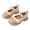 Khaki, variant on Platform Mary Jane Shoes for Girls Chunky Patent Leather Pearl Ankle Strap Flats Kids Fashion Elegant Dress Shoes