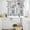 Khaki Gray Blue Light Brown, variant on Blue Brown Abstract Kitchen Curtains Sets for Windows 24 Inch Length, Oil Painting Simple Geometric Art Rod Pocket Window Treatments Tier Curtains and Valances Set for Bedroom/Bathroom