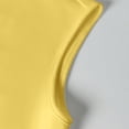 thumbnail image 4 of CIENVNSTG Casual Twist Front Ruched Tank Tops for Women Round Neck Cap Sleeve Cross Wrap Slim Fit Stretchy Cropped Summer Daily Shirts Yellow XS, 4 of 7
