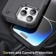 thumbnail image 2 of Case for iPhone 15 Pro,Decase Heavy Duty Armor Cover Drop Protection Shockproof Rugged Phone Shell,for iPhone 15 Pro - Gray, 2 of 7
