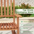 thumbnail image 6 of Costway Outdoor Rocking Chair - Ergonomic Eucalyptus Wood Rocker, Natural Finish, 6 of 9