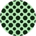 thumbnail image 1 of Ahgly Company Machine Washable Indoor Round Transitional Dark Forest Green Area Rugs, 6' Round, 1 of 7