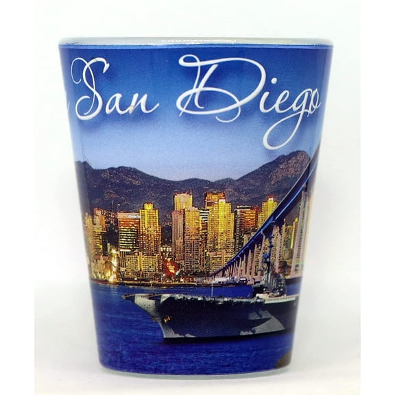 San Diego California Kissing Sailor Shot Glass