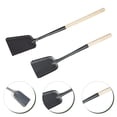 thumbnail image 1 of UPGRATOR 2Pcs Shovel for Fireplace Ash Removal Coal Scooping Metal Wood Square Design Home Use, 1 of 7