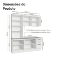thumbnail image 3 of Cocina Integral Completa Armario de Vidrio Madesa Agata BC 01, 3 of 6