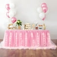 thumbnail image 2 of Wehilion Tulle Table Skirt Ruffle Tutu Table Cloth, LED Table Skirt for Rectangle Table for Baby Shower Wedding, Birthday Party Decoration, 2 of 7