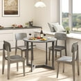 thumbnail image 7 of Kadyn 36 Inch Round Wood Dining Room Table with Wing-shaped Pedestal Base for 2-4 People, Dining Table for Dining Room, Living Room, Restaurant, Black, 7 of 7