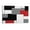 Blue, variant on White,Grey,Black and Red Irregular Geometric Splicing Print Canvas Prints Wall Art,Winter Scene Decor Wooden Framed for Living Room Bedroom Office 12×8 inch