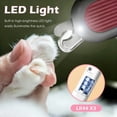 thumbnail image 5 of Oazouf LED Pet Nail Clippers with Light and File, Safe Mess-Free Grooming Tool for Small Medium Cats Dogs Rabbits Birds, Pink, 5 of 11