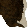 thumbnail image 3 of Linon Faux Hide Area Rug Collection, Brown and Ivory Brindle, 3.85' x 5' Cowhide Shape, 3 of 6