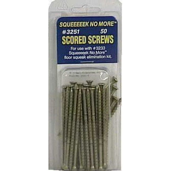 O'Berry Enterprises Squeeeeek No More Squeak Screw - Zinc Plated, 3 In, Gray