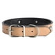 thumbnail image 5 of Correa ajustable para el cuello para perros y gatos con hebilla segura para entrenamiento, collar para mascotas de PU suave, color beige, talla L, 5 of 8