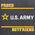 thumbnail image 3 of CafePress - Proud Army Boyfriend White And Gold - Men's Loose Fit, Cotton - 2 Piece Pajama Set, 3 of 7