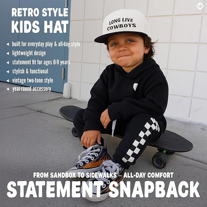 Funky Junque Kids Trucker Hat Baseball Cap Two Tone Vintage Baby