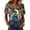 Multicolor #163, variant on DORKASM Women's Halloween Costumes V Neck Skeleton Loose Tshirt Short Sleeve Pumpkin Funny Print Vacation Pullover Ghost Graphic 2026 Causal Tops Cyan 2XL
