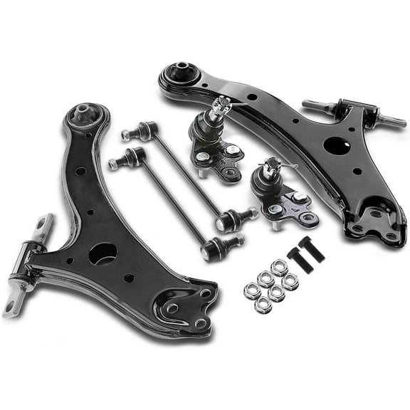 A-Premium 6Pcs Front Lower Control Arm and Ball Joint Assembly Sway Bar Link Stabilizer link Compatible with Toyota Camry 2002-2006 Solara 2004-2008 Highlander Lexus ES300 ES330 RX330 RX350 RX400h