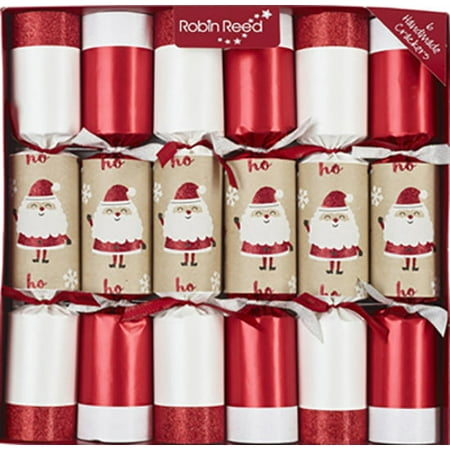 Christmas Cracker Wedding Favours Robin Reed English Holiday Christmas Crackers, Pack of 6 - Racing Santa ()