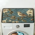 thumbnail image 5 of ZIATUBLES Bird Flower Pink Dust Cover Pad for Washer Dryer Water Resistant Washing Machine Top Protector Mat for Laundry Room Home Multi Use Home Decor Accessories, 24 x 19.7 Inch, 5 of 7