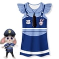 thumbnail image 1 of Zootopia Vestido Para Niños Niña Judy Cosplay Disfraz Zootropolis Conejo Policía Ropa De Dormir Bebé Halloween Fiesta, 1 of 4