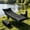 Black-T, variant on Folding Camping Cot for Adults, 69" L x 23" W x 13.5" H Heavy Duty Outdoor Bed with Mattress, 500D Oxford Travel Camp, Black