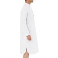 thumbnail image 5 of Frontwalk Men Night Sleep Shirts Comfy Long Sleeve Mid-Length Nightgown Loose Nightshirts, 5 of 5