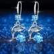 thumbnail image 5 of -Pendientes de Cristal para Mujer Pendientes de Temperamento Largo, 5 of 5