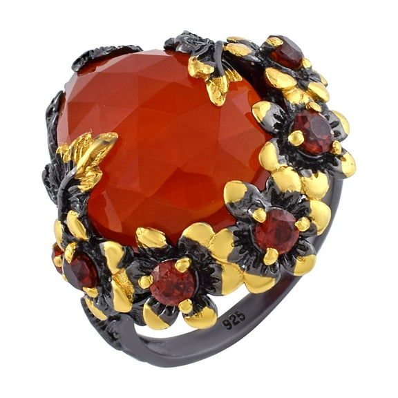 Carnelian Gemstone Ring